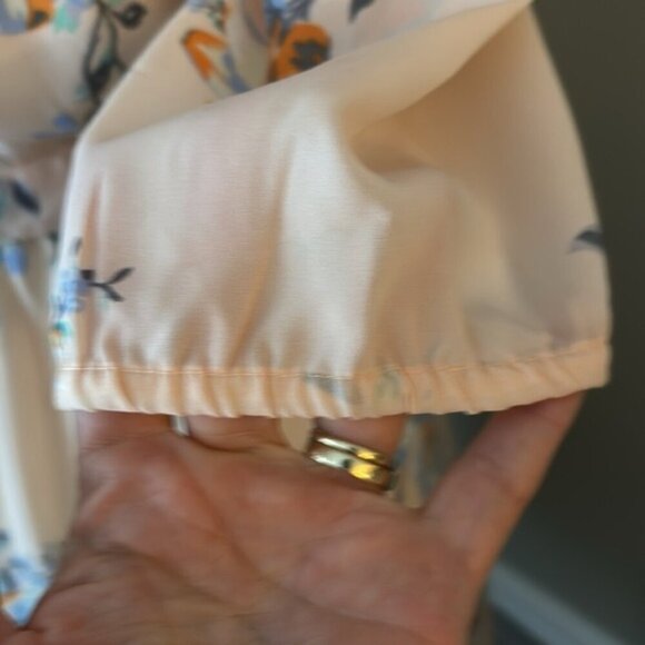 H&M Lightweight Chiffon Floral Dress Pink Sz. XS - Picture 7 of 10